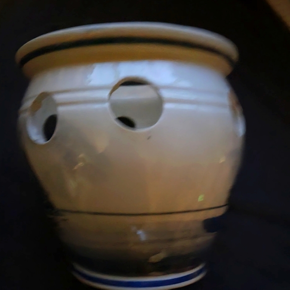 Vintage Delft Blue Bulb  Handpainted Windmill Bulb Planter - Picture 6 of 6